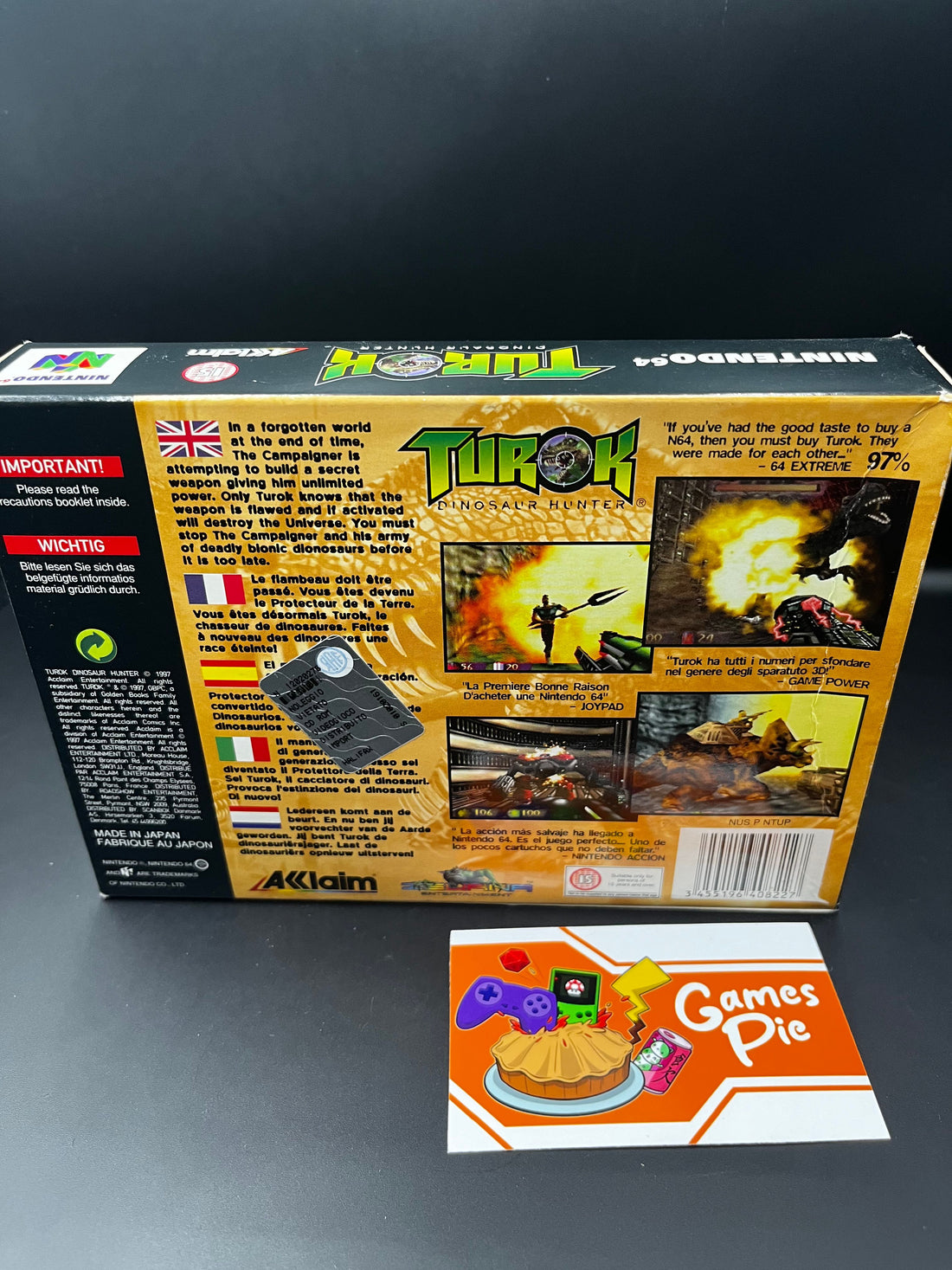 Turok Dinosaur Hunter Nintendo 64