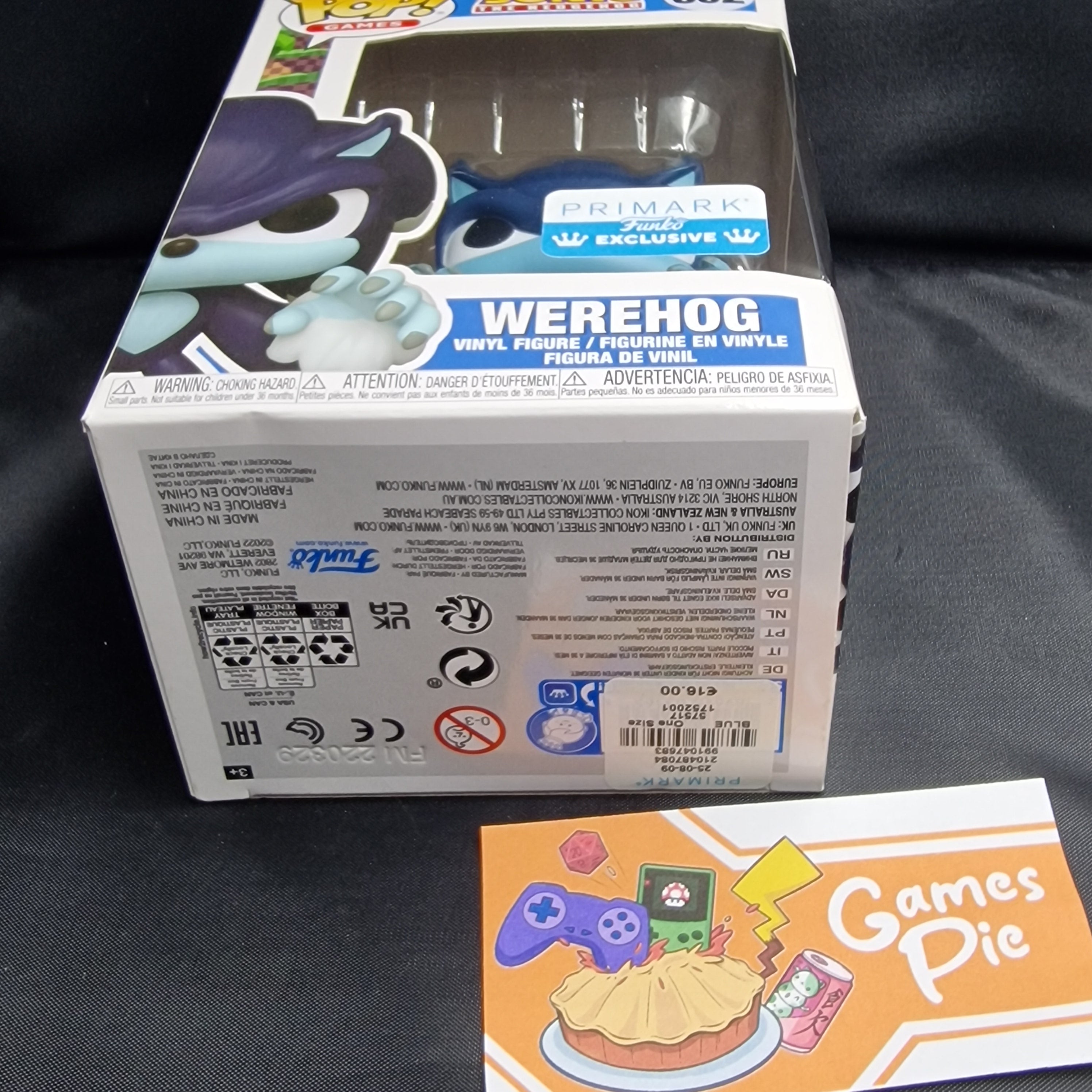 Funko POP! Games 862 Sonic The HedGehog Werehog Primark Exclusive