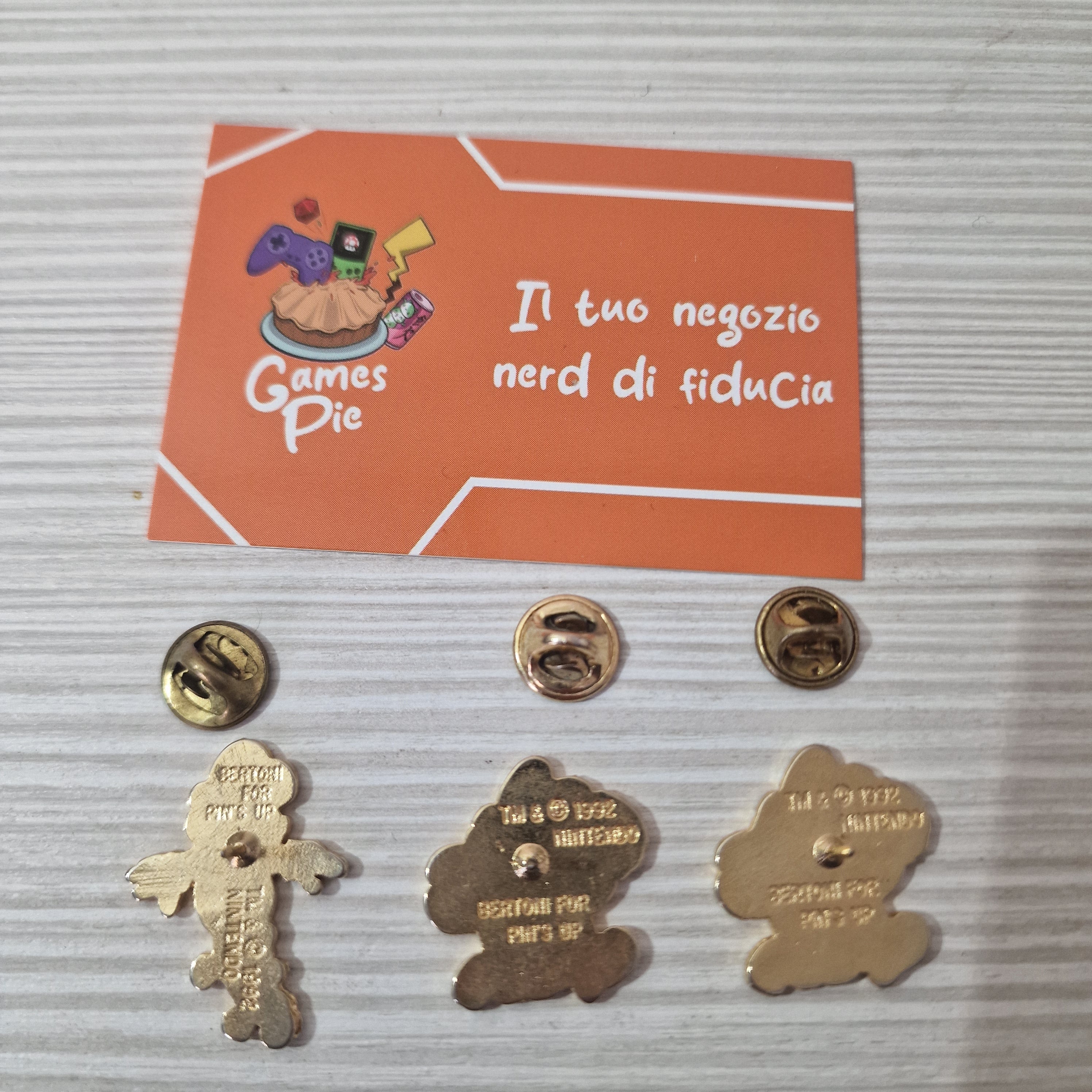 Spille originali da collezione Super Mario