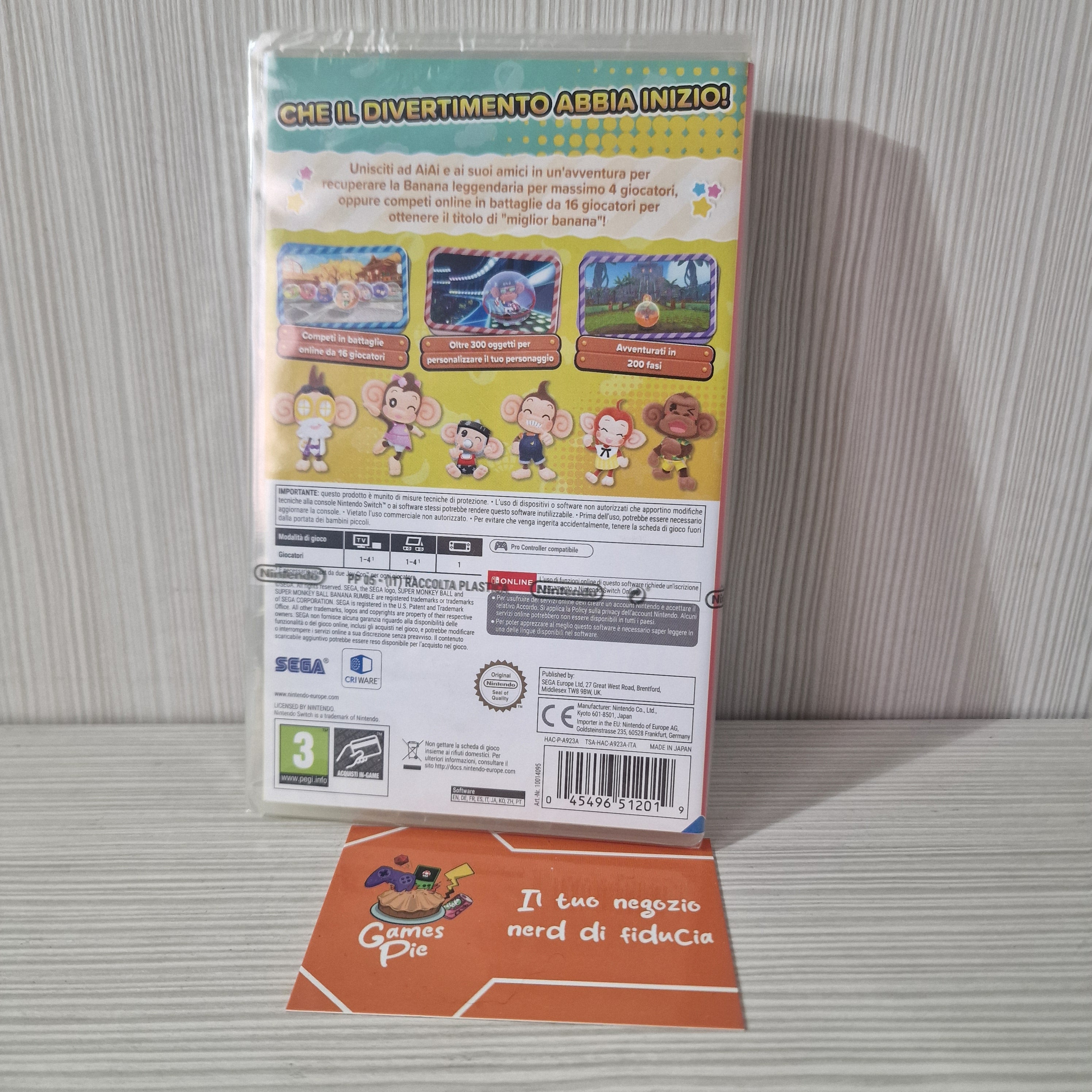 Super Monkey Ball Banana Rumble Nintendo Switch Sealed ITA