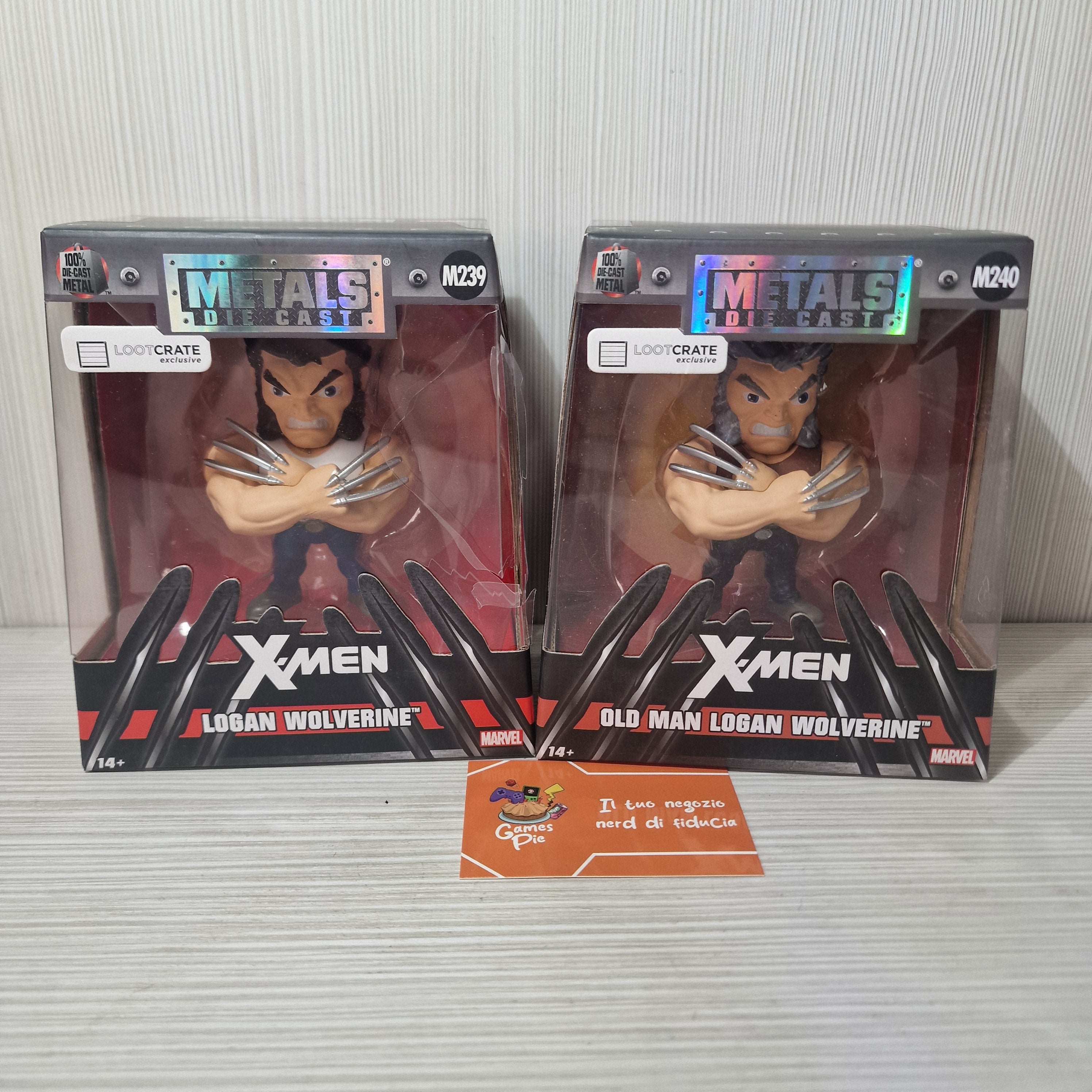Loot Crate Metals Wolverine Old Man Logan M229 + M240 Die Cast X-Men Sigillati