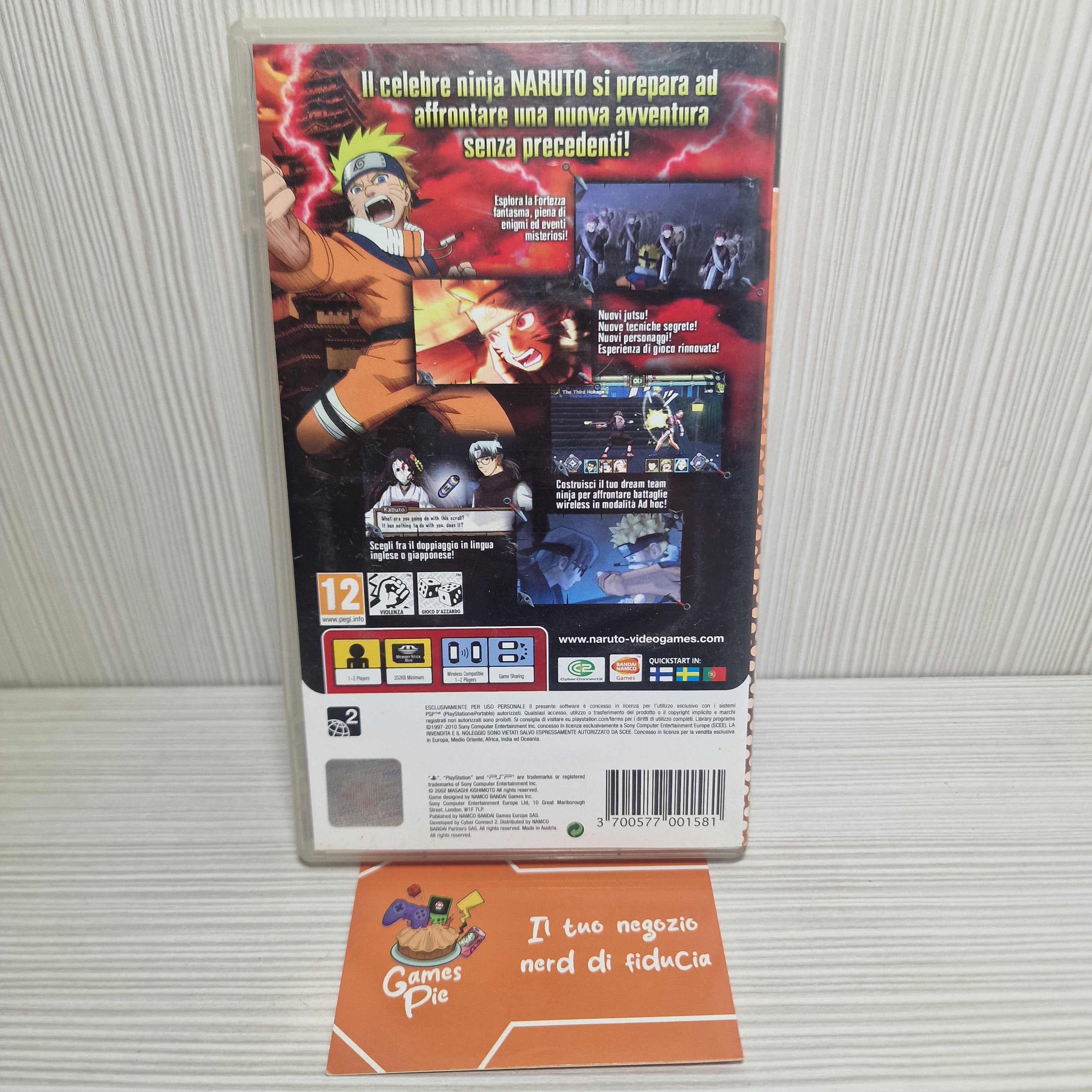 Naruto Ultimate Ninja Heroes 2 Gioco PSP Originale CIB Essentials PAL ITA