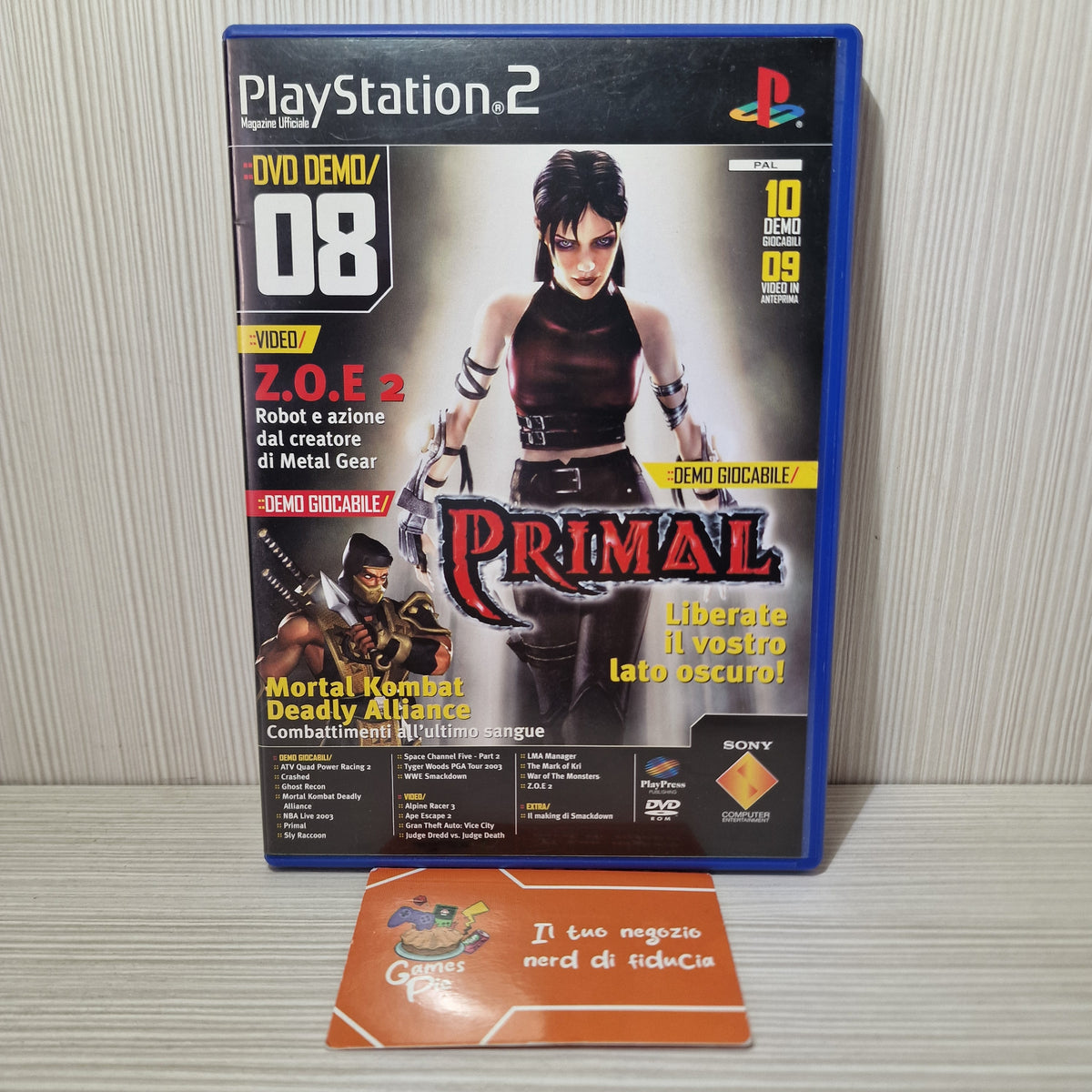 DVD Demo 08 Magazine Ufficiale PlayStation 2 PS2 PAL ITA SCED-51457 Primal