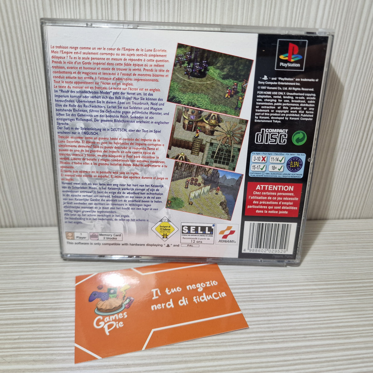 Suikoden PlayStation 1 Esp
