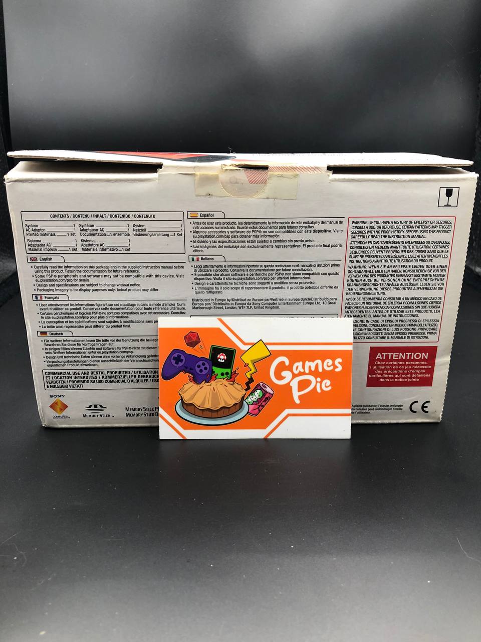 Sony PSP Street E1004, Boxata Charcoal Black con Memory Stick 1GB