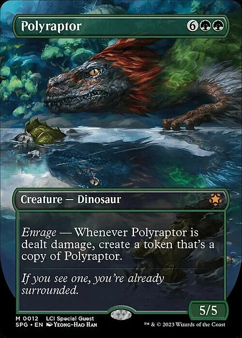 MTG POLYRAPTOR 0012 ENG NEAR MINT FROM BOOSTER TO SLEEVE
