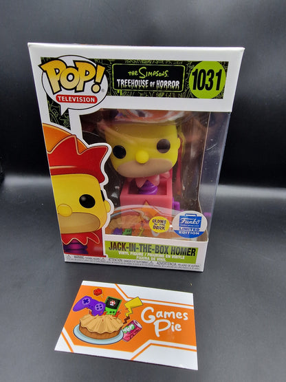Funko POP! Television 1031 The Simpsons Treehouse of Horror Jack-In-The-Box Homer GITD