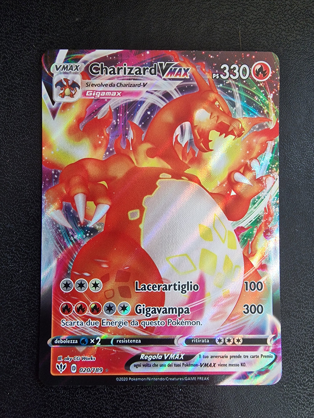 Charizard VMAX Set Fiamme Oscure 020/189 NM/M