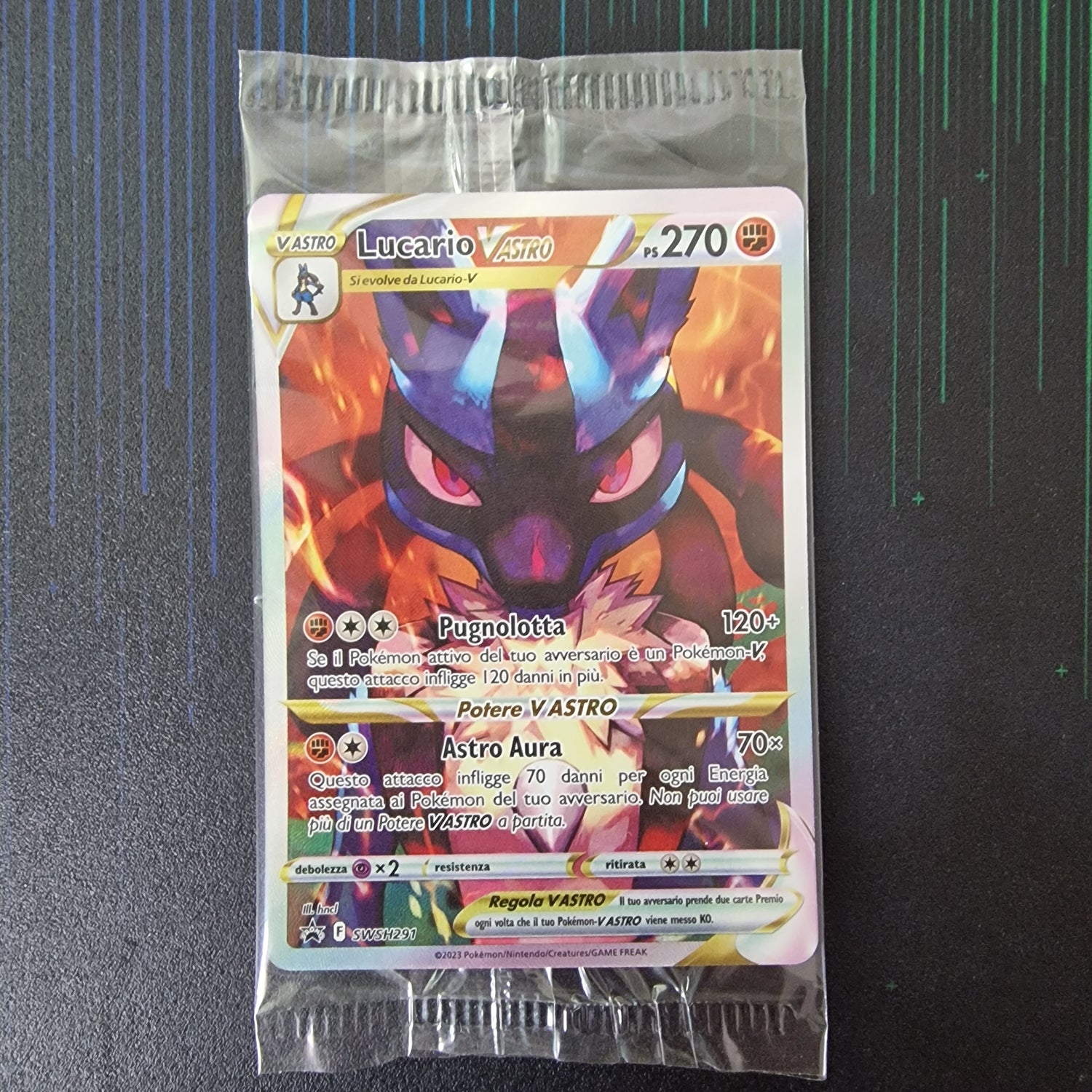 Lucario V Astro Set SWSH Black Star Promos SWSH291 SEALED