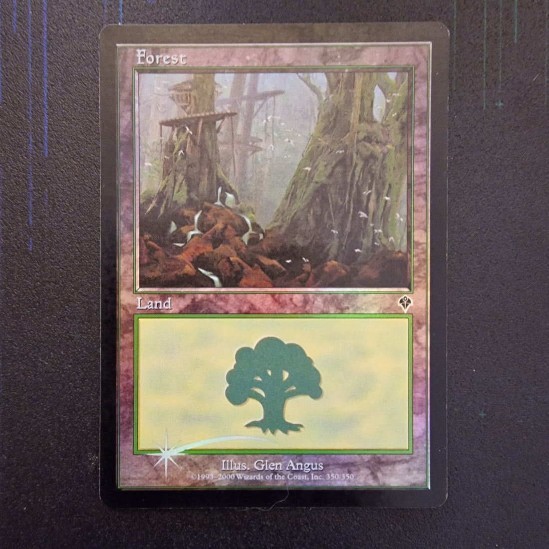 MTG Forest (V.4) Set Invasion 350/350 PL