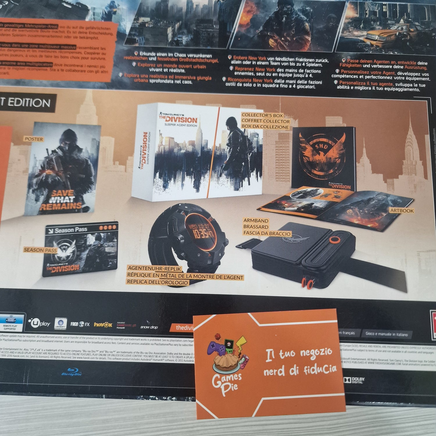 Tom Clancy’s The Division – Sleeper Agent Edition PlayStation 4 + steelbook esclusiva