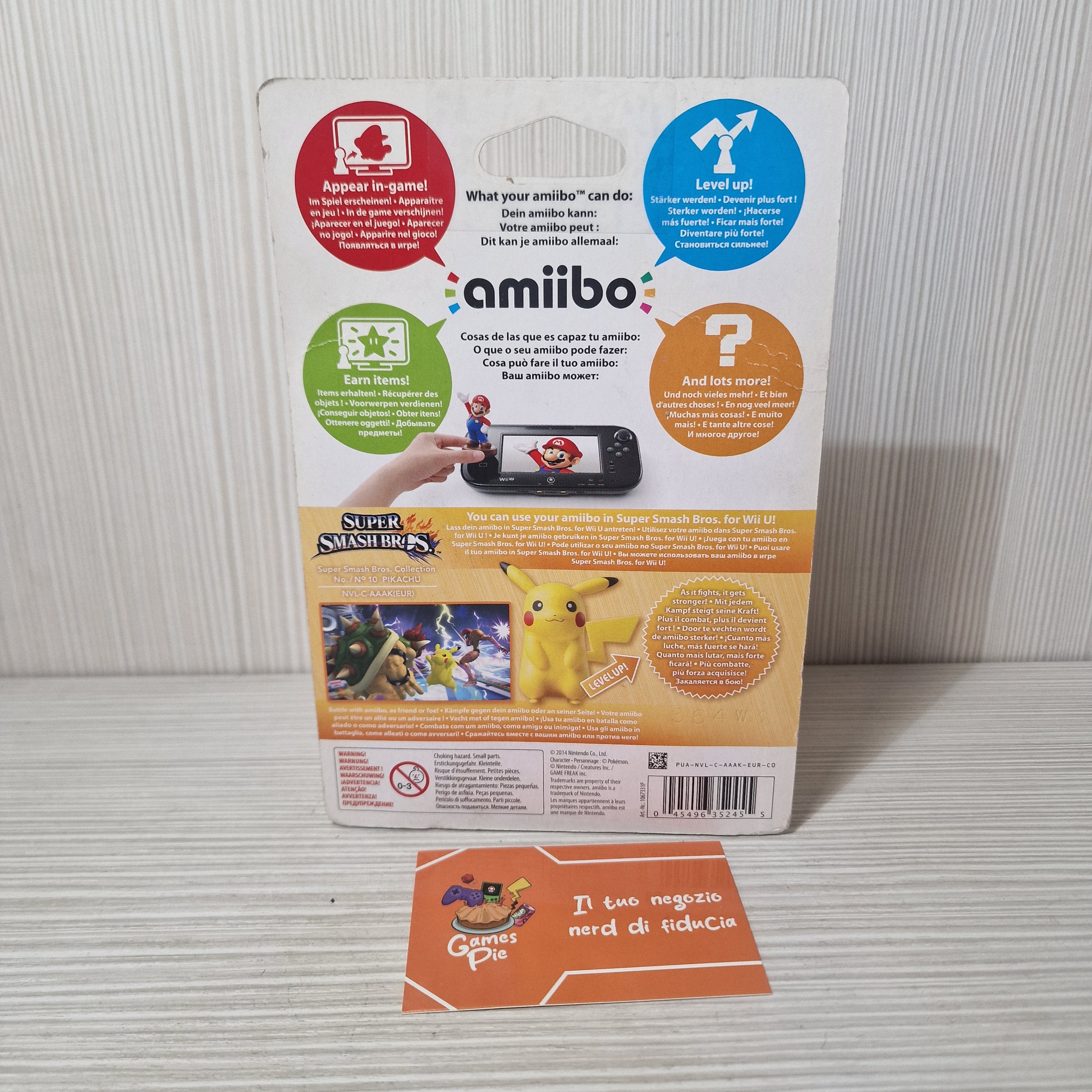 Nintendo Amiibo Super Smash Bros Pikachu Sigillato SEALED
