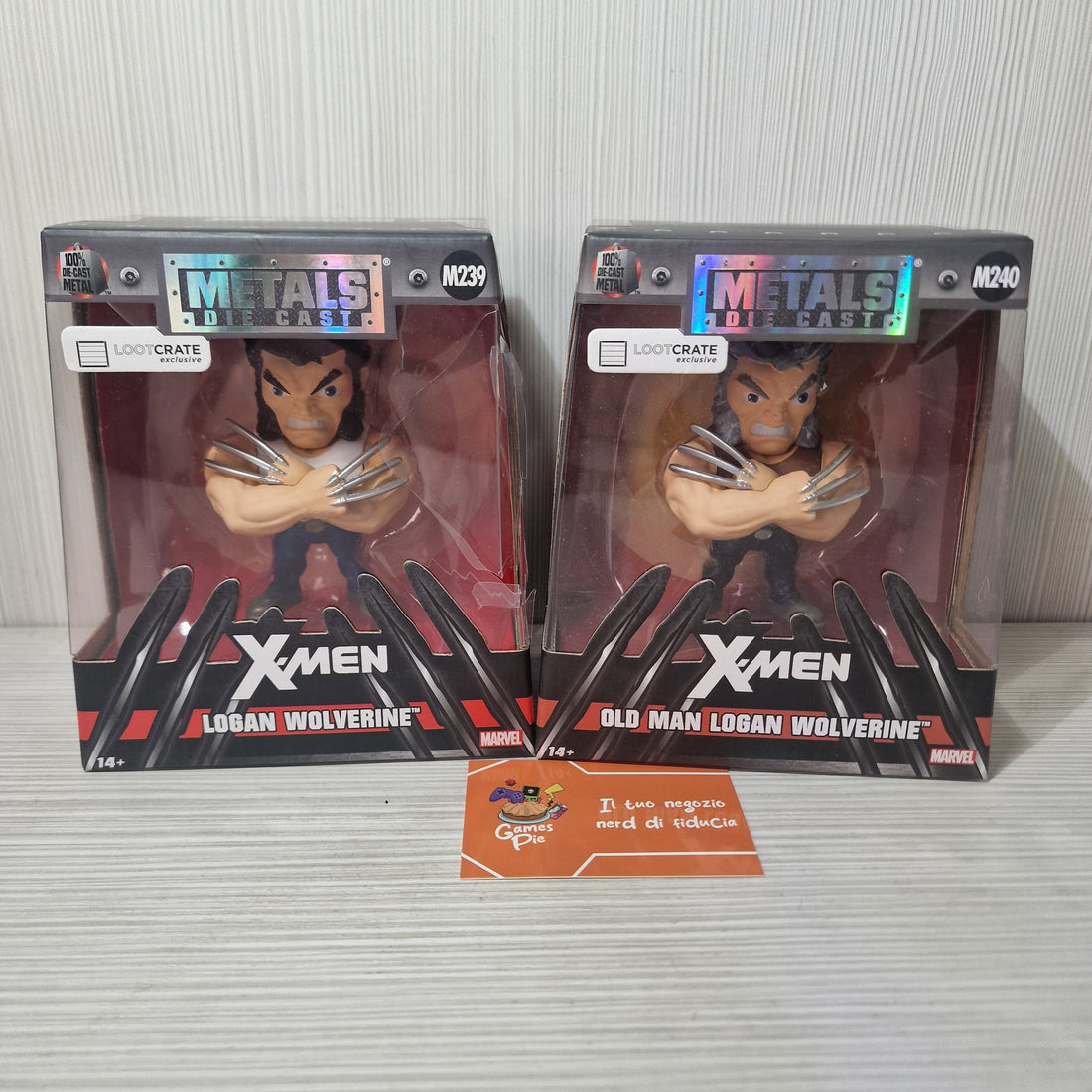 Loot Crate Metals Wolverine Old Man Logan M229 + M240 Die Cast X-Men Sigillati