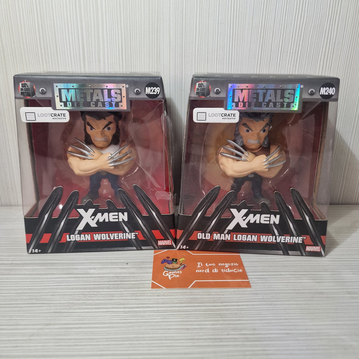 Loot Crate Metals Wolverine Old Man Logan M229 + M240 Die Cast X-Men Sigillati