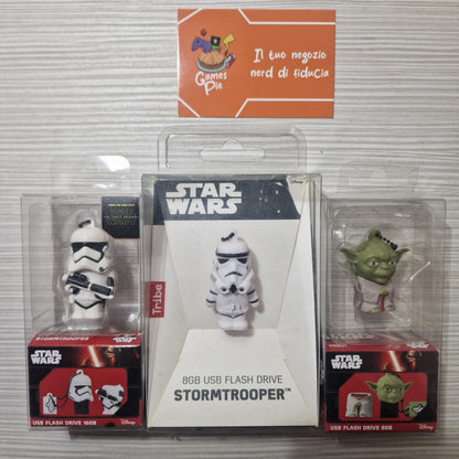 Star Wars Lotto 7 USB Drive Figure Yoda 8GB + 16GB Sigillati Disney Store