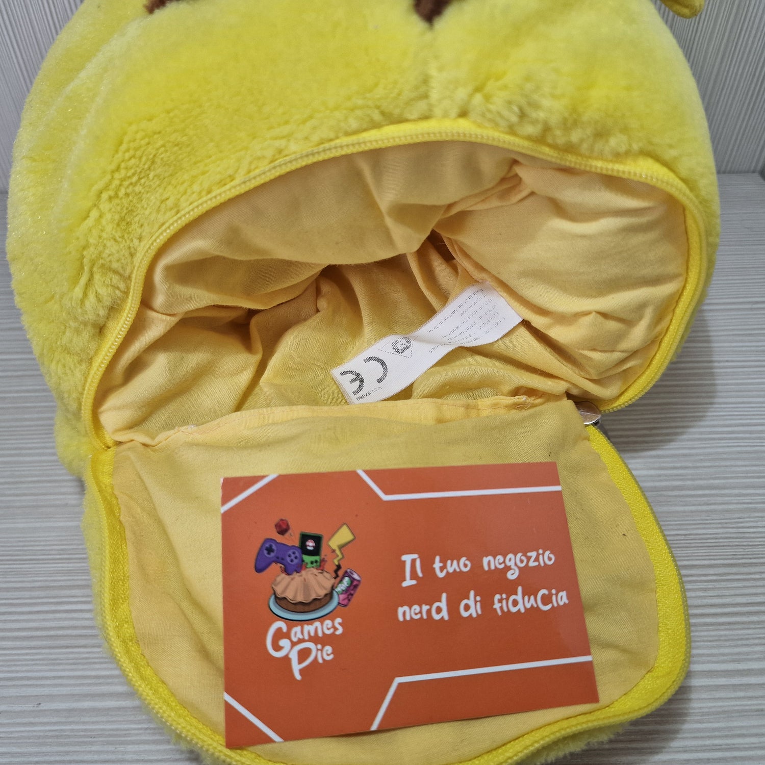 Peluche Borsello Pikachu Pokémon Vintage 1999 Originale con Zip Astuccio Raro