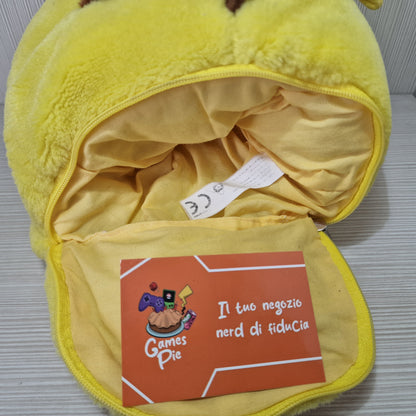 Peluche Borsello Pikachu Pokémon Vintage 1999 Originale con Zip Astuccio Raro