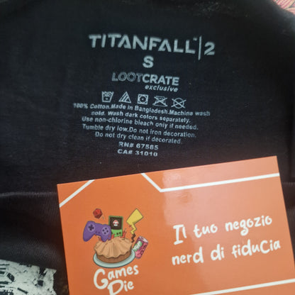 T-Shirt Titanfall 2 Loot Crate Exclusive Maglietta Taglia S Cotone Nera