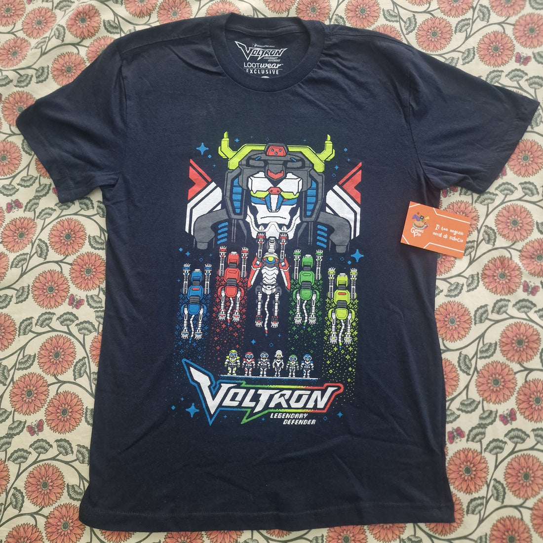 T-Shirt Voltron Legendary Defender Loot Wear Exclusive Maglietta S Pixel Art