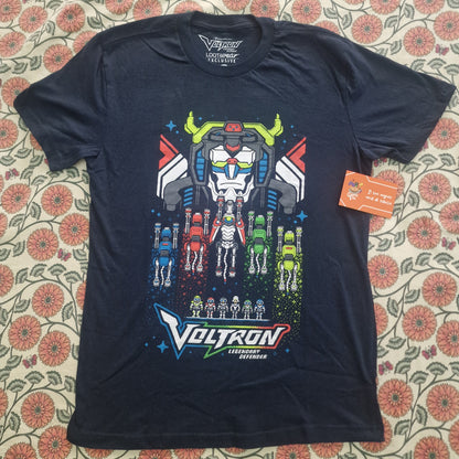 T-Shirt Voltron Legendary Defender Loot Wear Exclusive Maglietta S Pixel Art