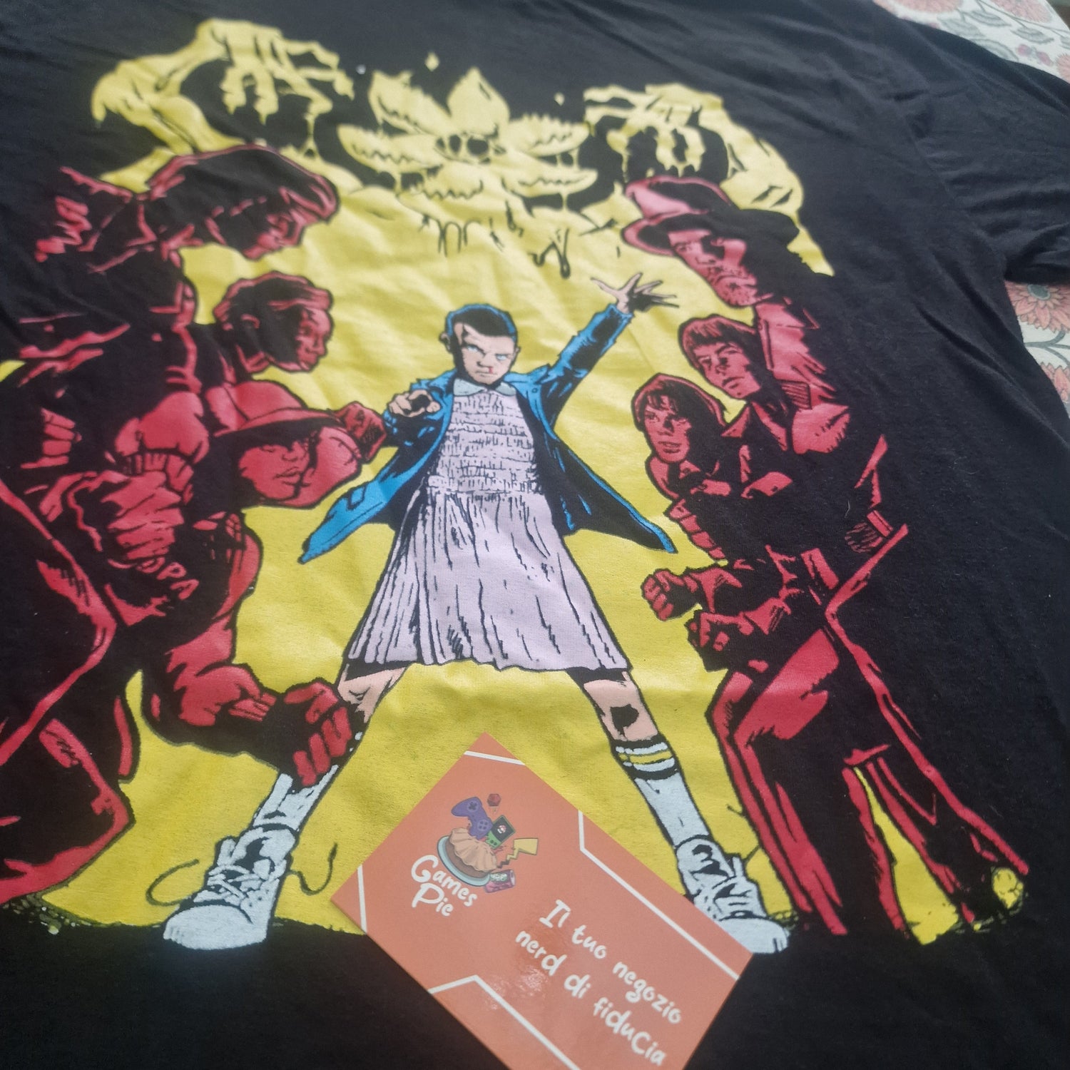 T-Shirt Stranger Things Loot Crate Maglietta S Cotone Nera Undici Netflix