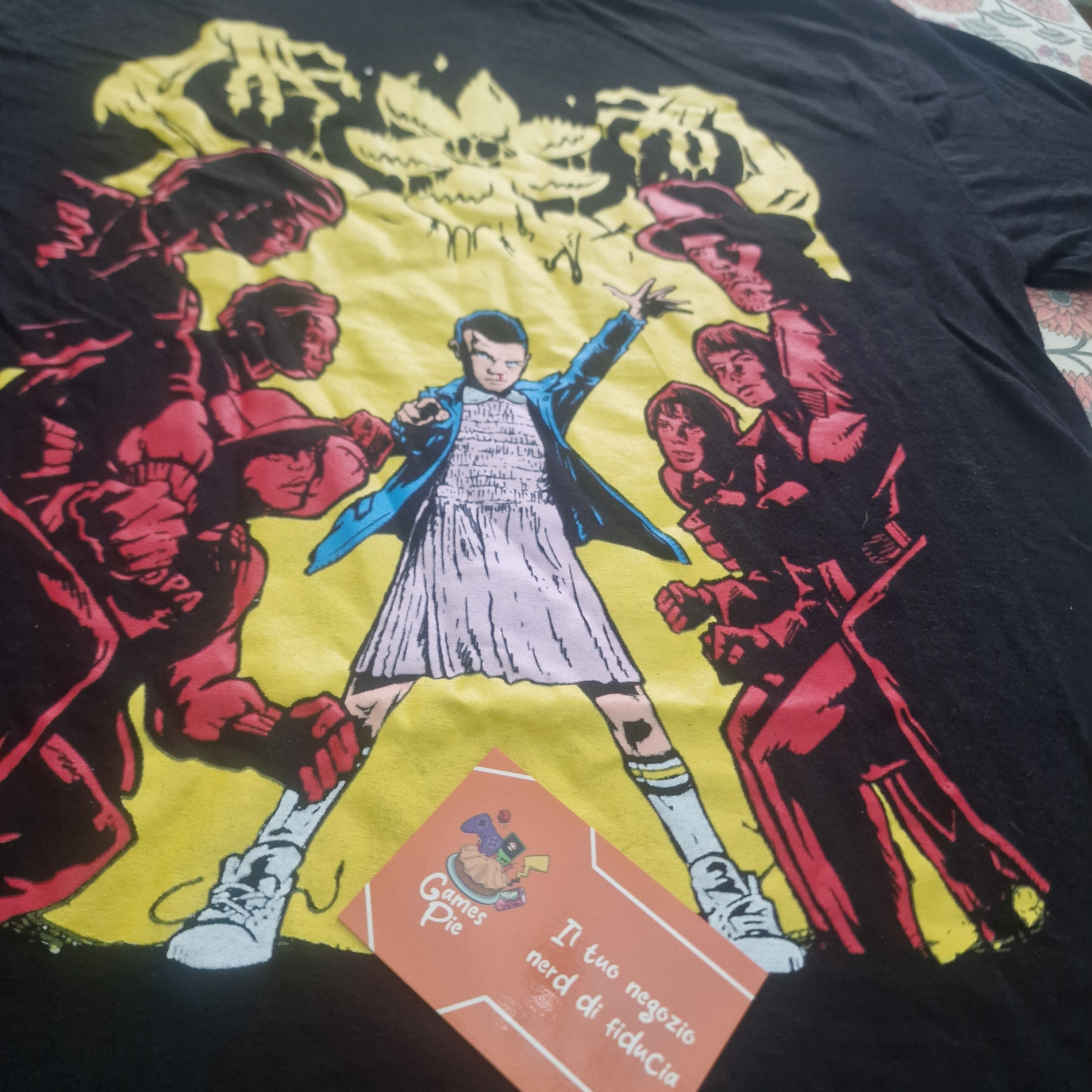 T-Shirt Stranger Things Loot Crate Maglietta S Cotone Nera Undici Netflix