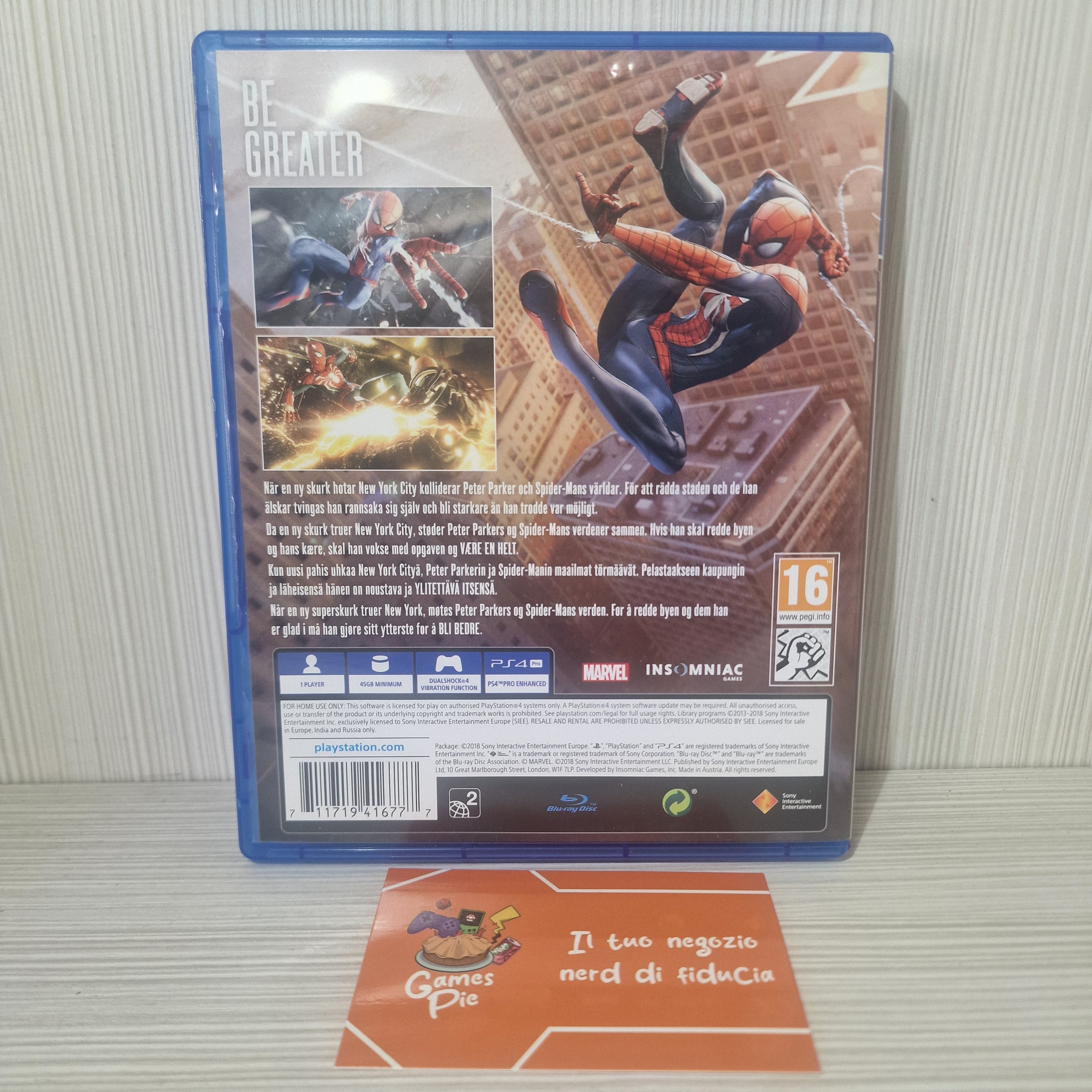 Marvel Spider-Man Gioco PlayStation 4
