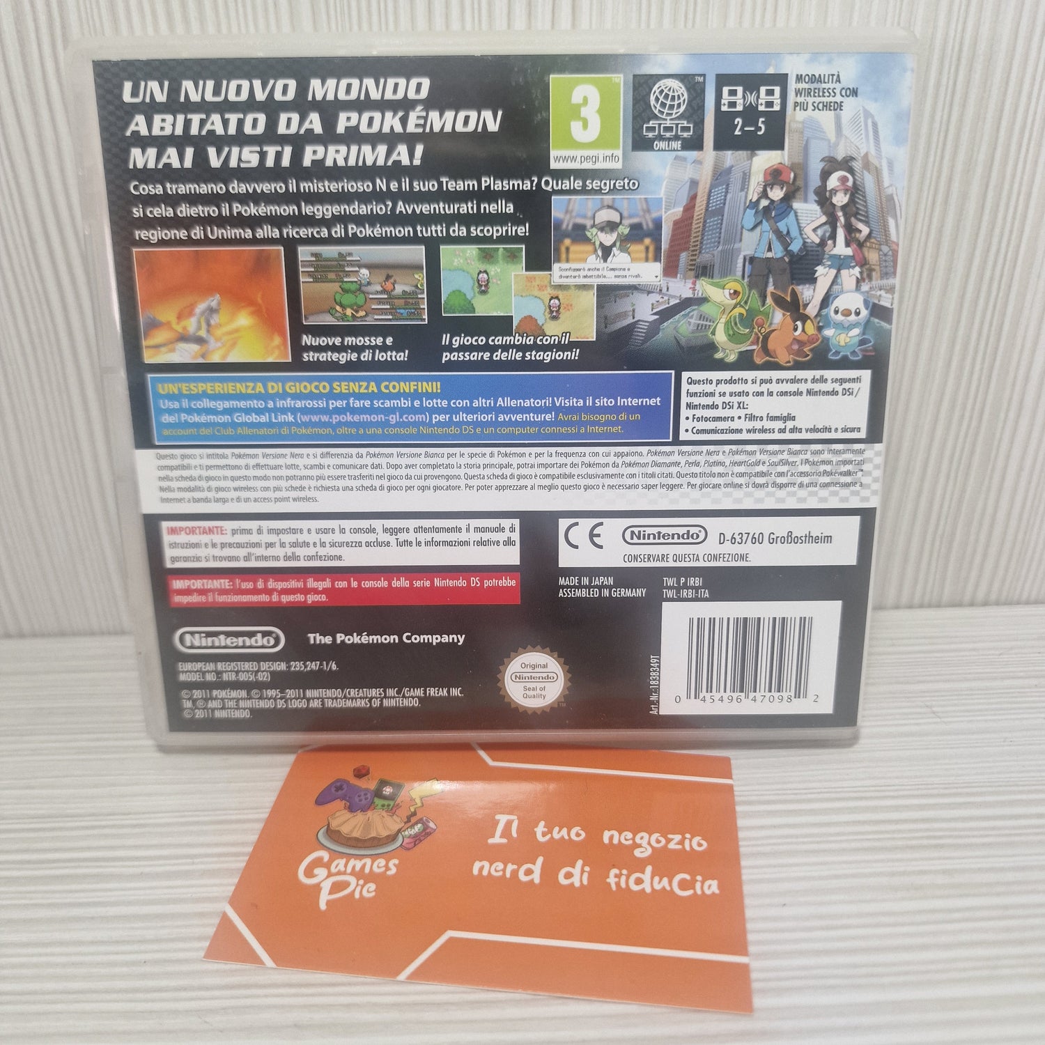 Pokémon Versione Nera Nintendo DS