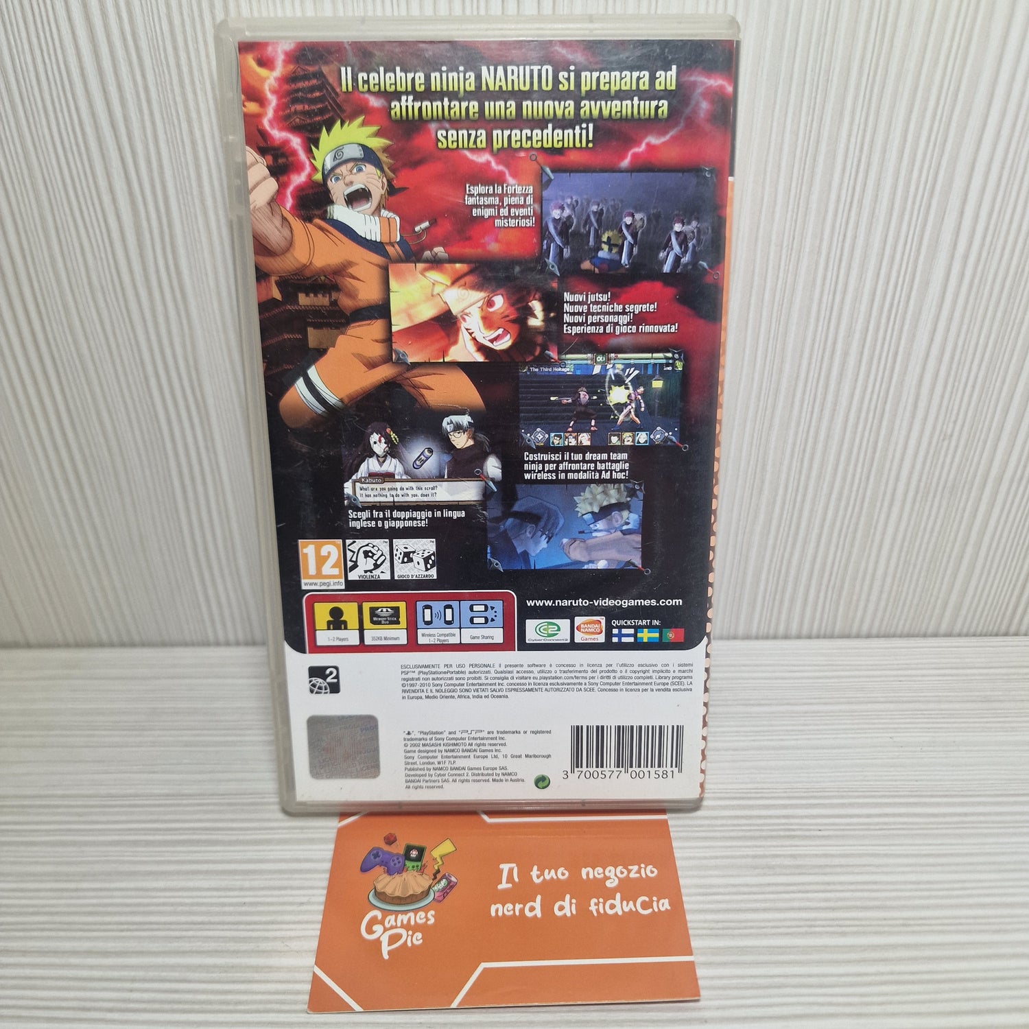 Naruto Ultimate Ninja Heroes 2 Gioco PSP Originale CIB Essentials PAL ITA
