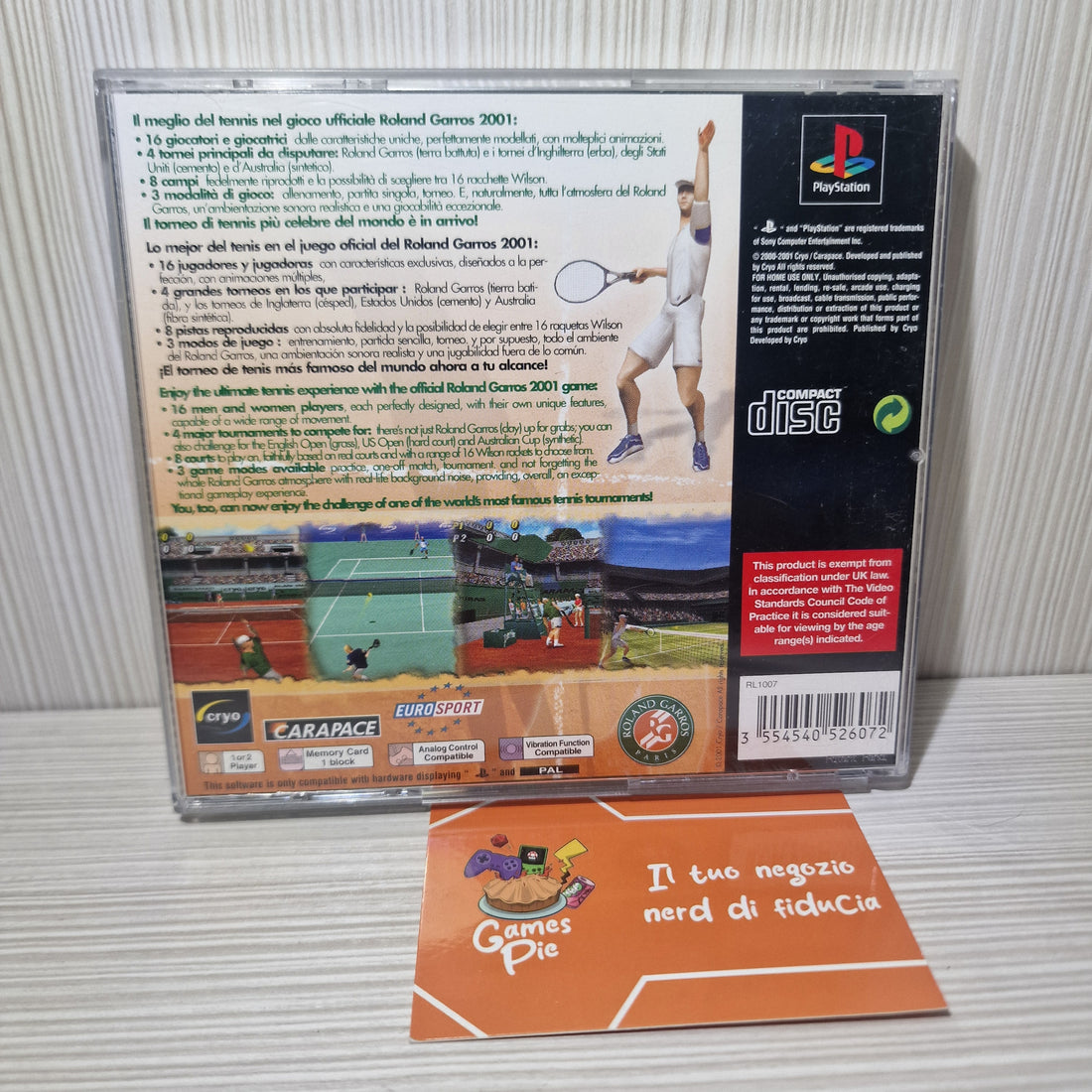 Roland Garros 2001 PlayStation 1