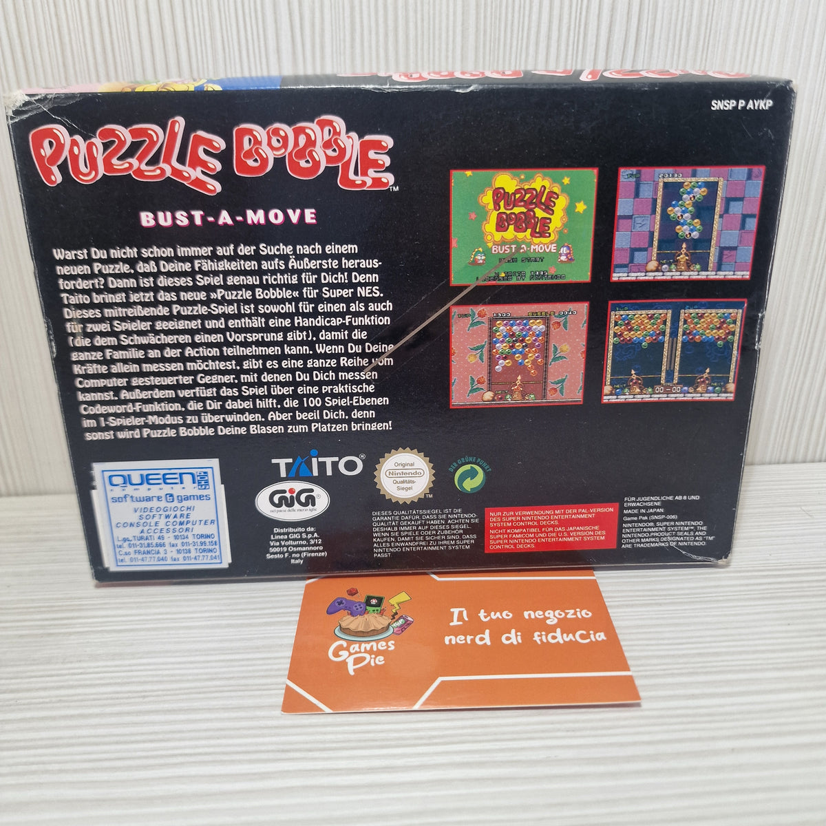 Puzzle Bobble Bust-A-Move SNES
