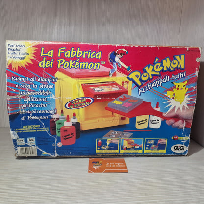 La Fabbrica dei Pokémon Gioco Vintage GiG Nintendo Anno 2000 Scatola e Stampi