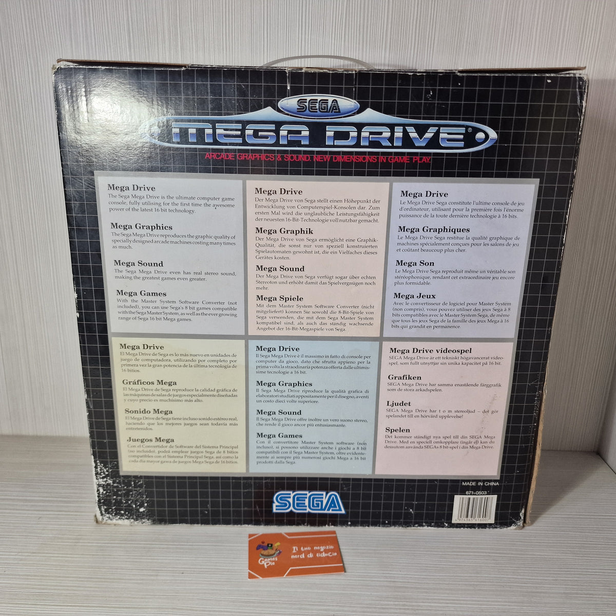 Sega Mega Drive Console 16-bit PAL Scatola Giochi Preziosi + Altered Beast