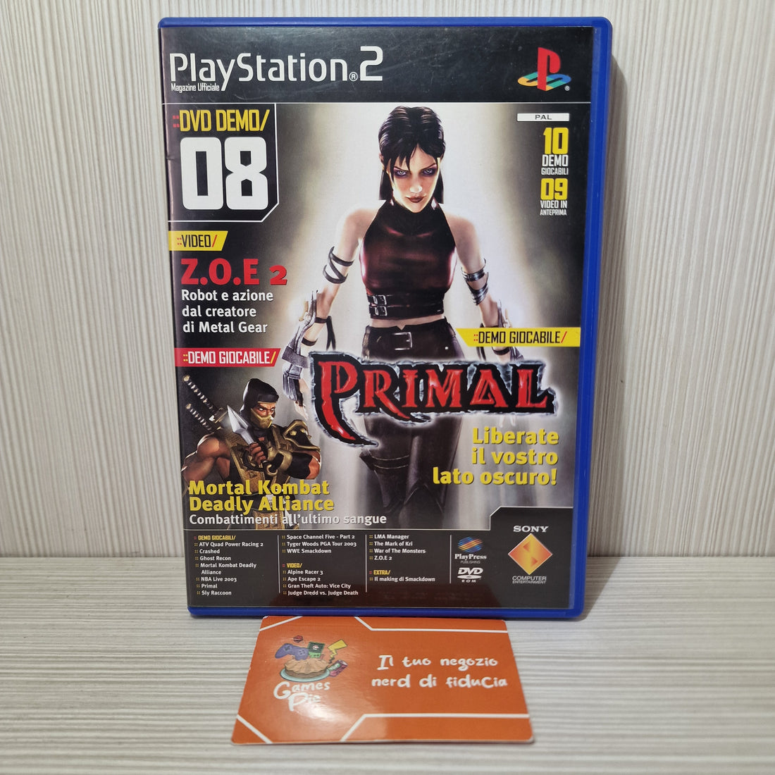DVD Demo 08 Magazine Ufficiale PlayStation 2 PS2 PAL ITA SCED-51457 Primal
