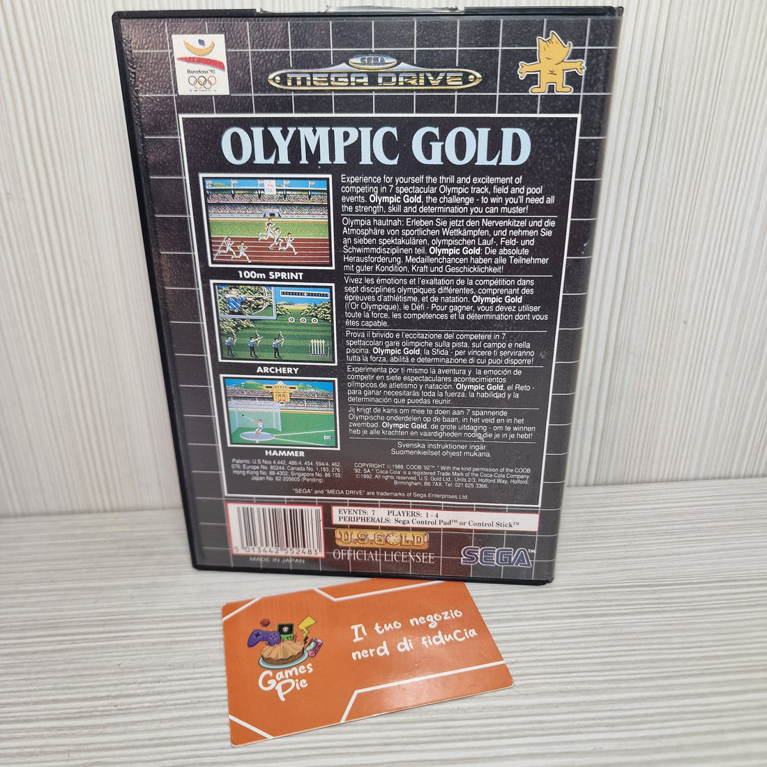 Olympic Gold Barcelona 92 Sega Mega Drive