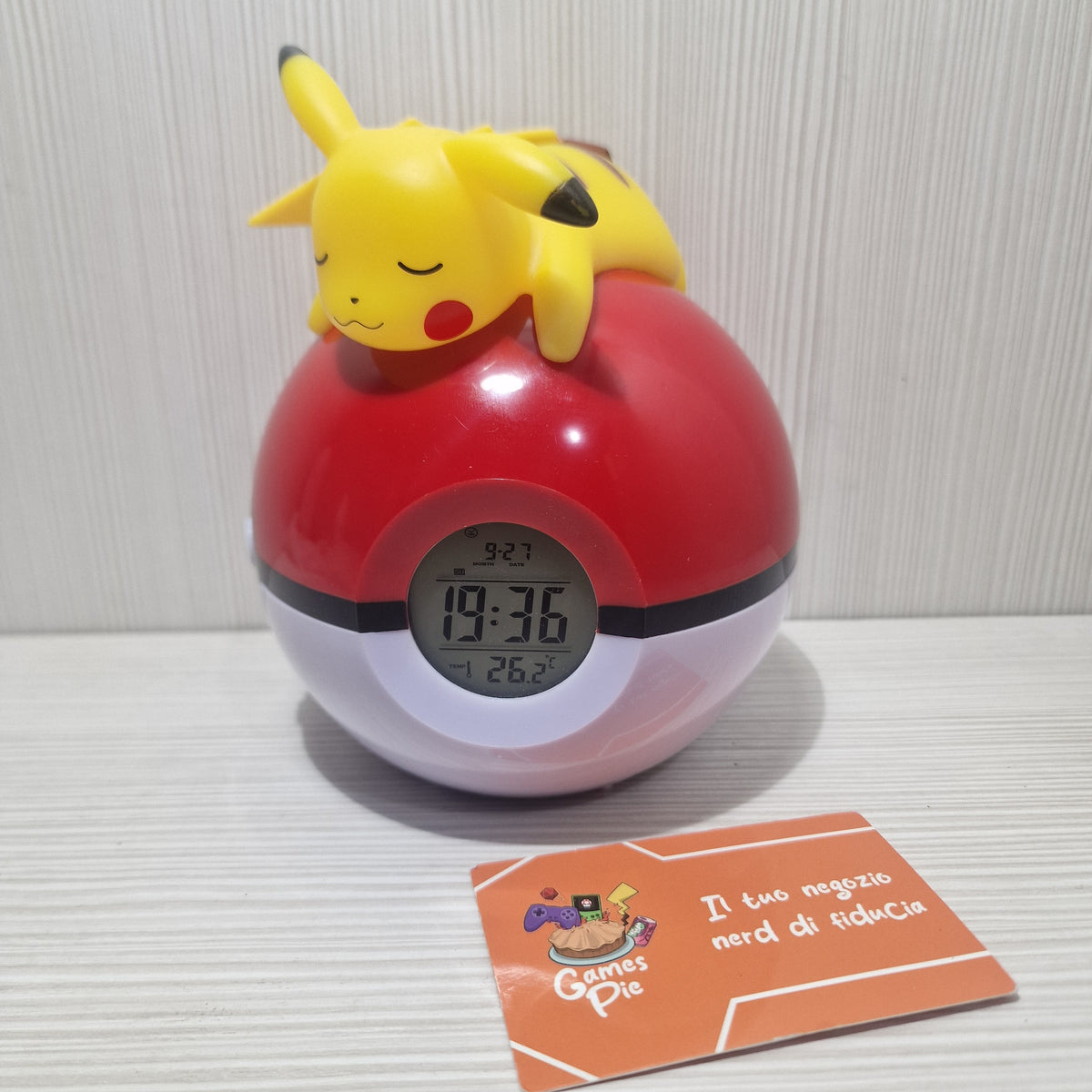 Radiosveglia Pokémon Pikachu Poké Ball Teknofun