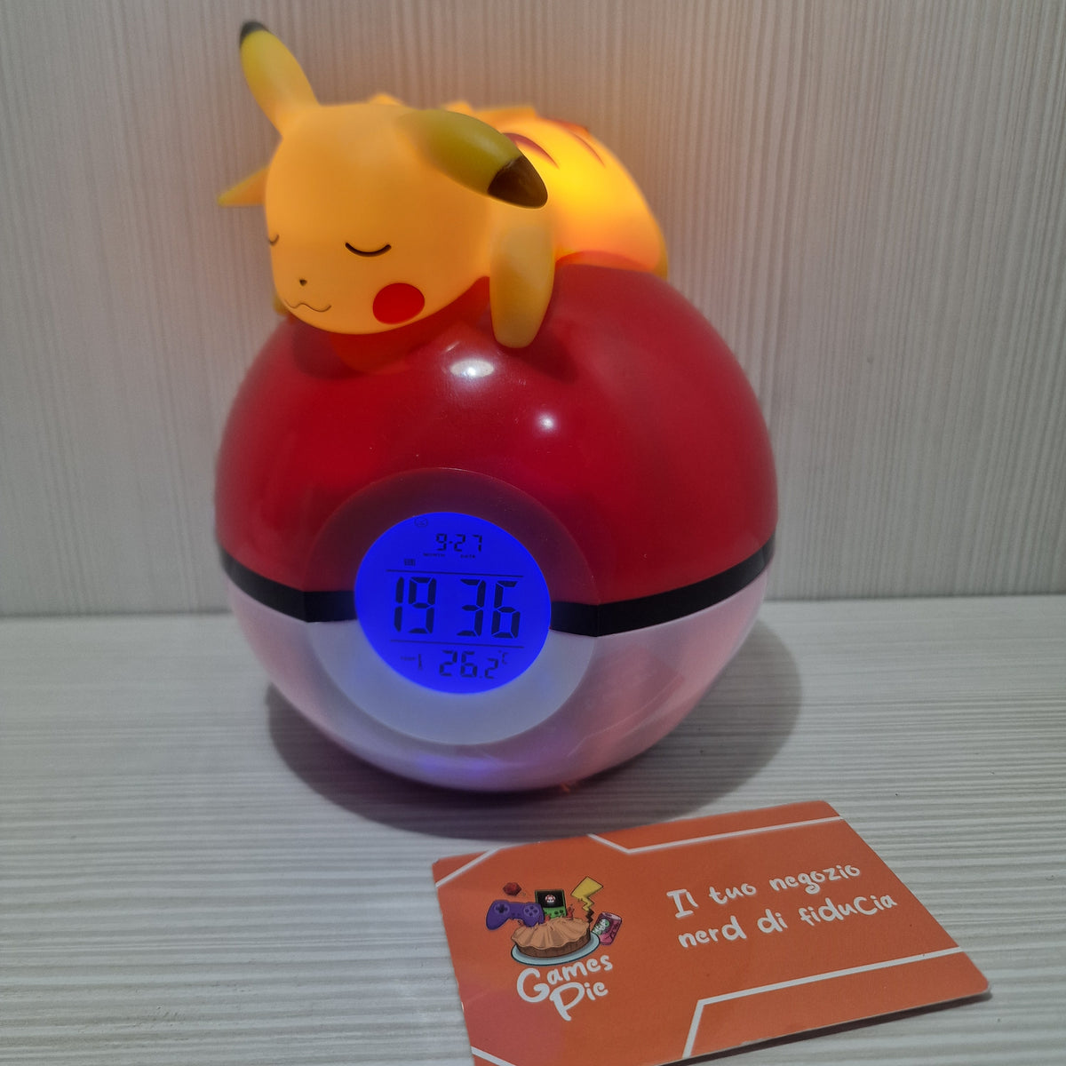 Radiosveglia Pokémon Pikachu Poké Ball Teknofun