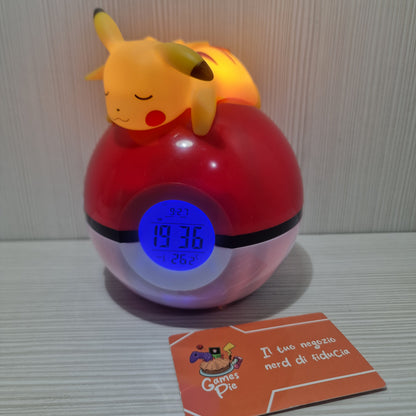 Radiosveglia Pokémon Pikachu Poké Ball Teknofun