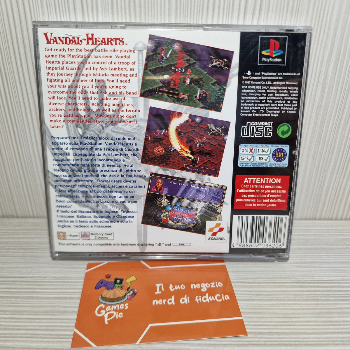 Vandal Hearts PlayStation 1
