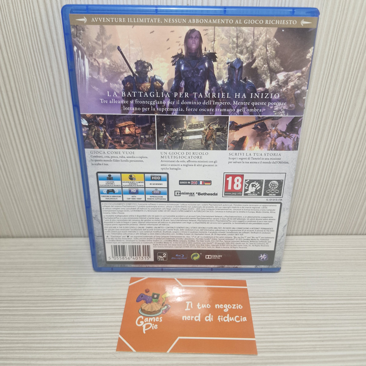The Elder Scrolls Online Tamriel Unlimited PlayStation 4
