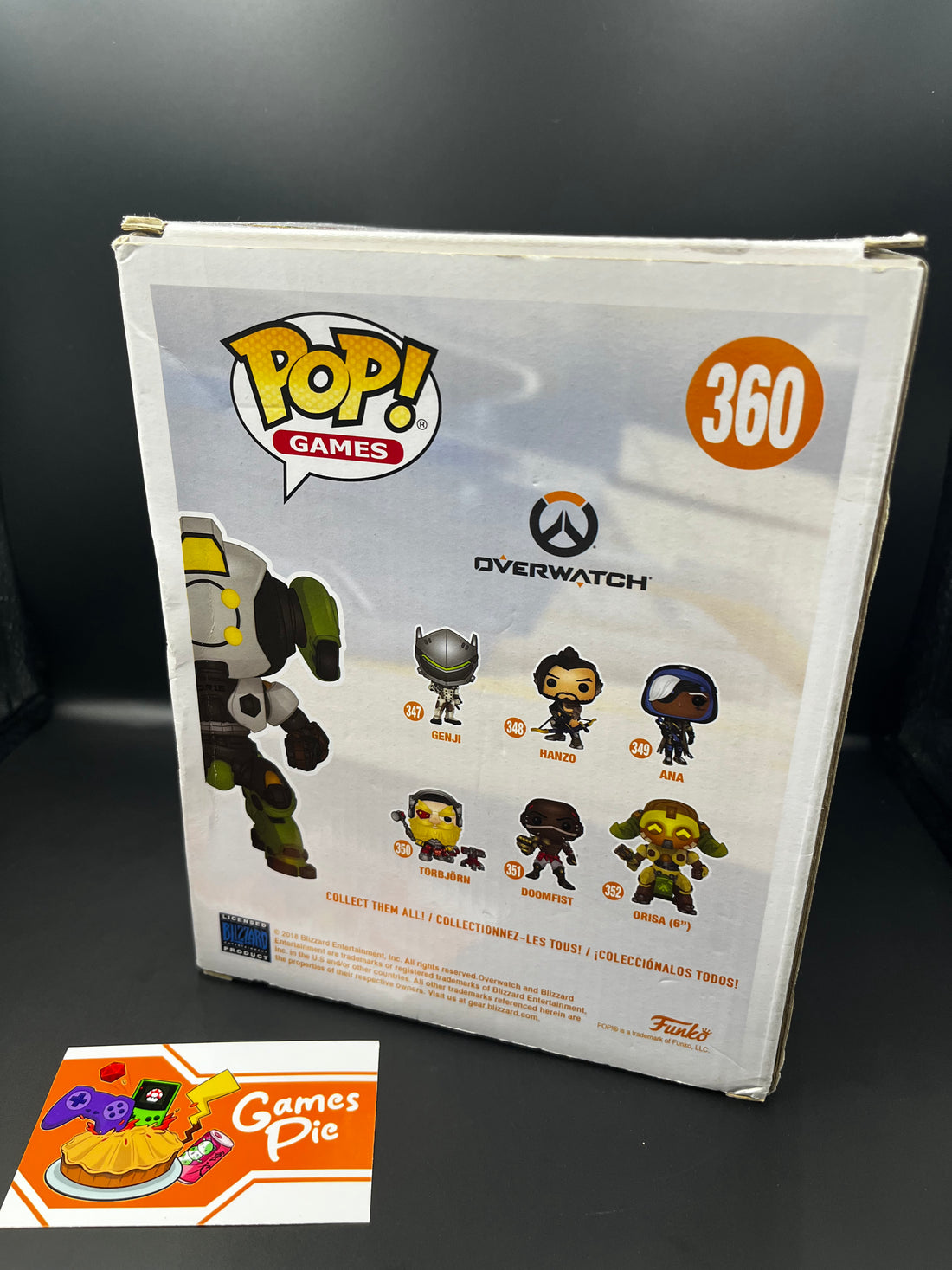 Funko POP! Games 360 Overwatch Orisa Exclusive Gamestop