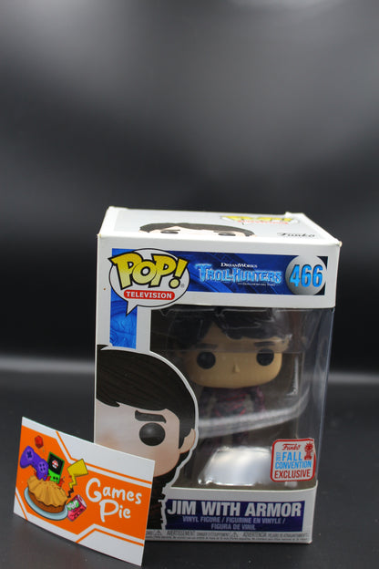 Funko POP! Television 466 TrollHunters Jim With Armor Fall Convention Exclusive 2017