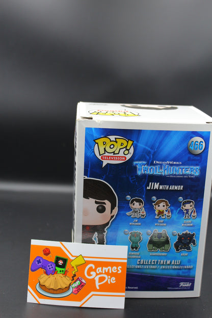 Funko POP! Television 466 TrollHunters Jim With Armor Fall Convention Exclusive 2017