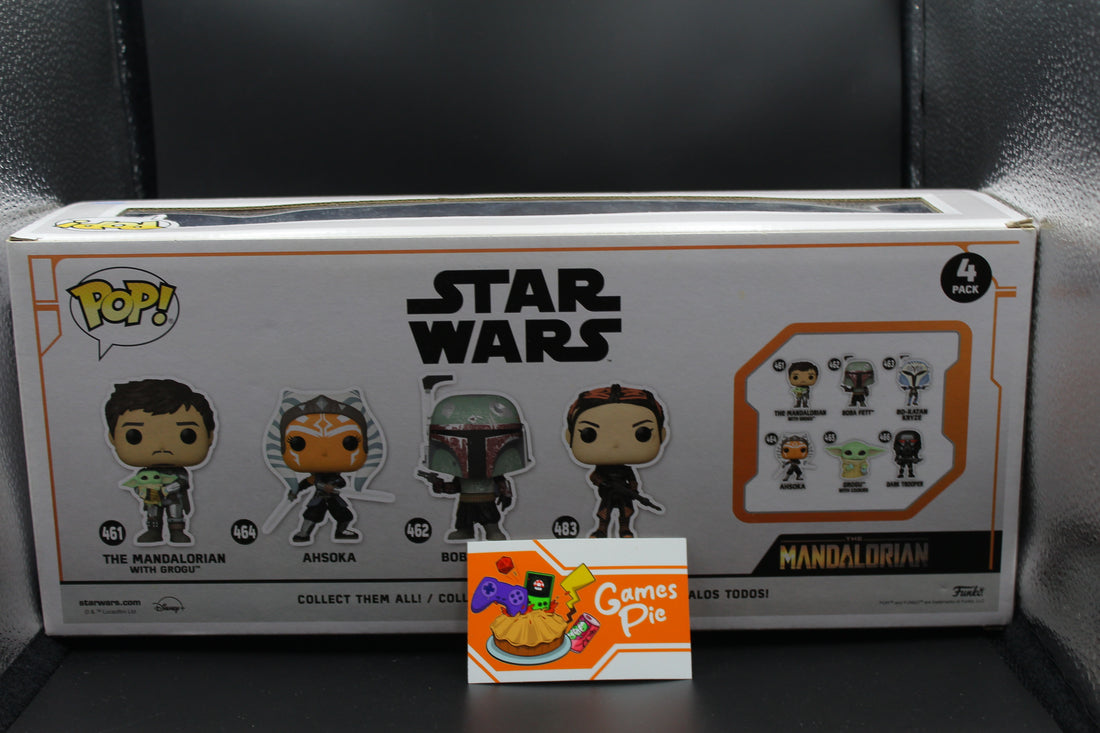 Funko POP! 4 Pack Star Wars The Mandalorian with Grogu, Ahsoka, Boba Fett, Fennec Shand  Esclusiva Funko