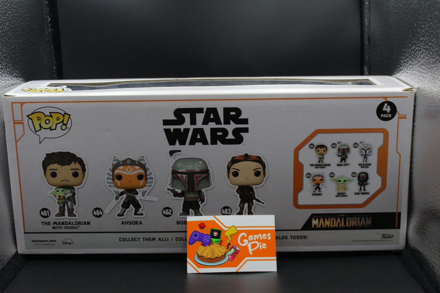 Funko POP! 4 Pack Star Wars The Mandalorian with Grogu, Ahsoka, Boba Fett, Fennec Shand  Esclusiva Funko