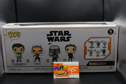 Funko POP! 4 Pack Star Wars The Mandalorian with Grogu, Ahsoka, Boba Fett, Fennec Shand  Esclusiva Funko