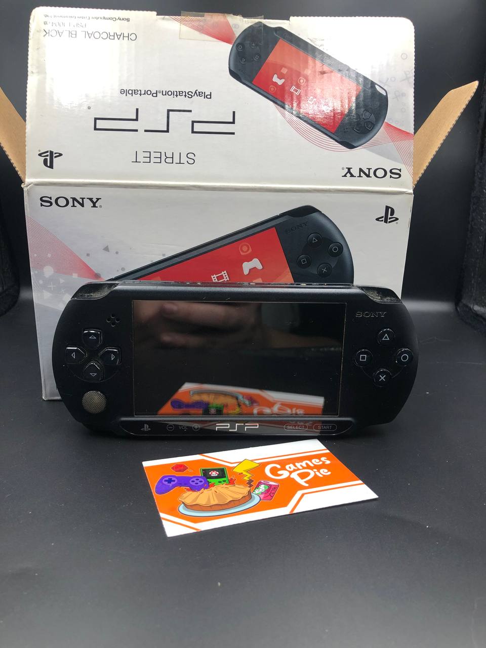 Sony PSP Street E1004, Boxata Charcoal Black con Memory Stick 1GB