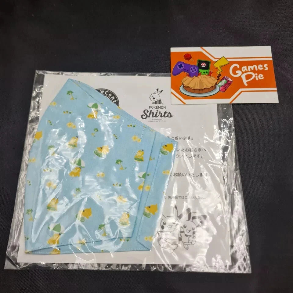 MASCHERINA POKEMON PSYDUCK POKEMON CENTER SHIRTS ORIGINALE NUOVA