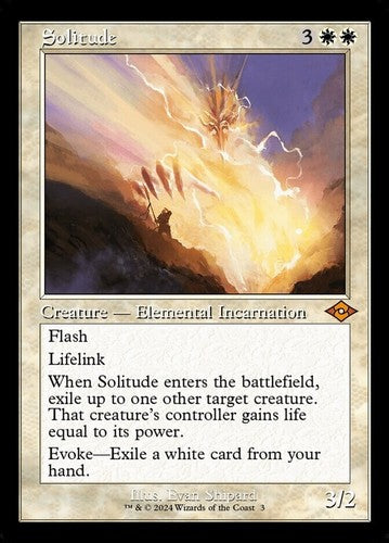 MTG MAGIC THE GATHERING SOLITUDE MODERN HORIZONS 2 RETRO FRAME NEAR MINT ENG